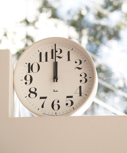 collex（コレックス）の「【LEMNOS/レムノス】RIKI STEEL CLOCK 掛け時計（掛け時計・レディース・ホワイト/ブラック・フリー）」の2枚目の写真