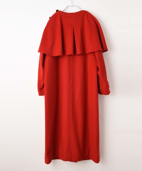 RAW FUDGE（ローファッジ）の「マルチWAYケープコート（ノーカラーコート・レディース・ブラック/レッド・M）」の13枚目の写真