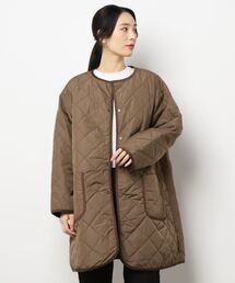 sm2rhythm | キルトハーフコート(ノーカラーコート)