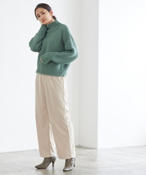 Pierrot(ピエロ)の「コーデュロイタックパンツ(その他パンツ・レディース・ブラウン/ベージュ/ライトベージュ・M)」の11枚目の写真