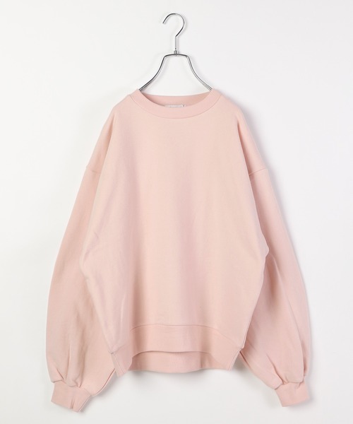 GLOBAL WORK（グローバルワーク）の「スウェードタッチカラースウェット/258845（スウェット・レディース・オフホワイト/ブルー/ライトピンク/グリーン系その他3・FREE）」の4枚目の写真