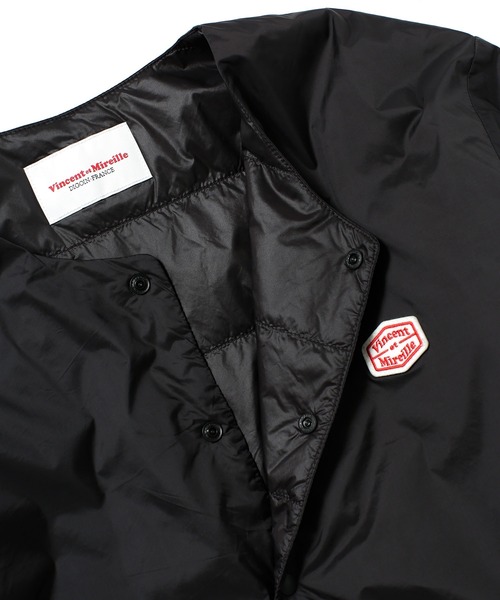 Vincent et Mireille（バンソンエミレイユ）の「VINCENT ET MIREILLE/別注NO-COLLAR BLZ（ブルゾン・メンズ・ブラック/ベージュ・S/M/L）」の12枚目の写真