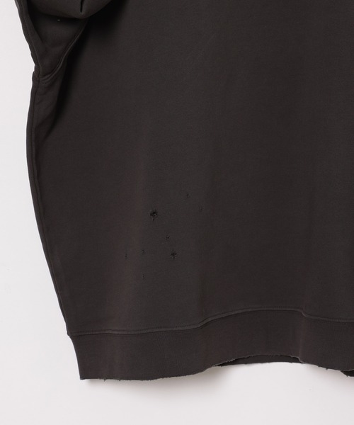 JUNRED（ジュンレッド）の「ダメージスウェット（スウェット・メンズ・ブルー/チャコールグレー/ライトグレー・M/L/S）」の8枚目の写真