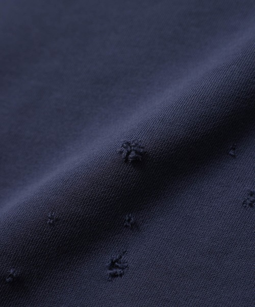 JUNRED（ジュンレッド）の「ダメージスウェット（スウェット・メンズ・ブルー/チャコールグレー/ライトグレー・M/L/S）」の10枚目の写真