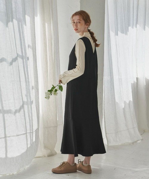 hinari（ヒナリ）の「マーメイドジャンパースカート（ジャンパースカート・レディース・ブラック・SMALL/FREE）」の11枚目の写真