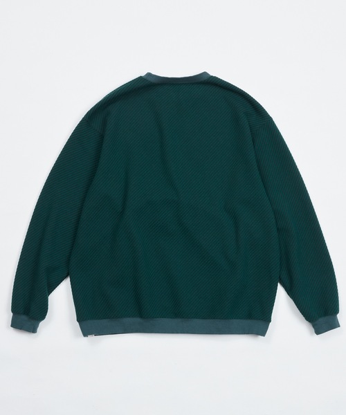 AlexanderLeeChang（アレキサンダーリーチャン）の「BIG TWILL CREW  AC-012201（スウェット・メンズ・グレー/チャコール/グリーン・3/2）」の19枚目の写真