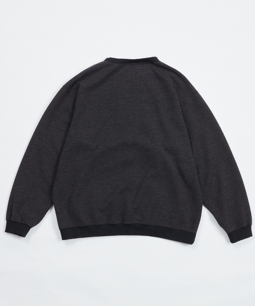 AlexanderLeeChang（アレキサンダーリーチャン）の「BIG TWILL CREW  AC-012201（スウェット・メンズ・グレー/チャコール/グリーン・3/2）」の11枚目の写真