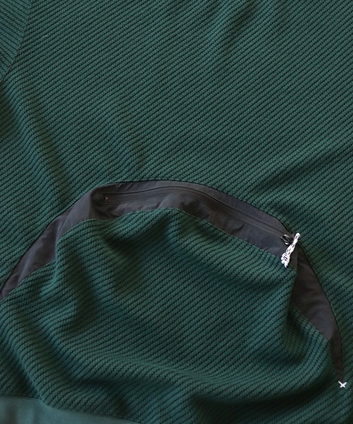 AlexanderLeeChang（アレキサンダーリーチャン）の「BIG TWILL CREW  AC-012201（スウェット・メンズ・グレー/チャコール/グリーン・3/2）」の13枚目の写真