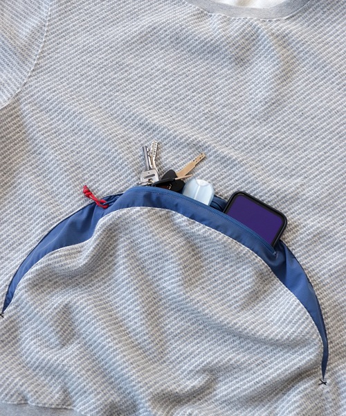 AlexanderLeeChang（アレキサンダーリーチャン）の「BIG TWILL CREW  AC-012201（スウェット・メンズ・グレー/チャコール/グリーン・3/2）」の16枚目の写真