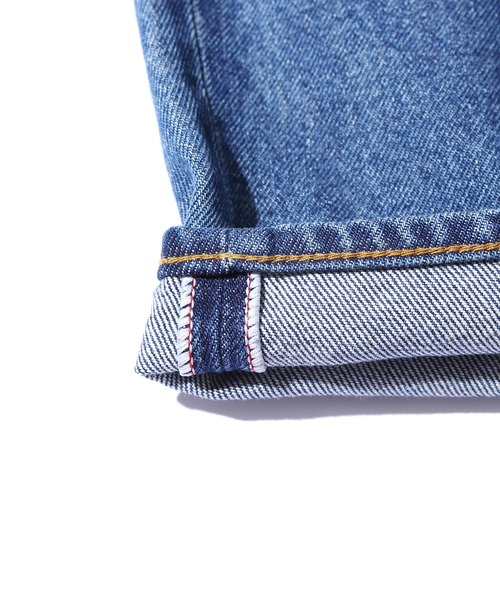 HARVESTY(ハーベスティ)の「HARVESTY/ハーベスティ 5ポケットデニムパンツ USED テーパード 美シルエット(デニムパンツ・レディース・ライトブルー・1/2)」の12枚目の写真