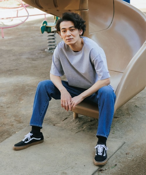 HARVESTY(ハーベスティ)の「HARVESTY/ハーベスティ 5ポケットデニムパンツ USED テーパード 美シルエット(デニムパンツ・レディース・ライトブルー・1/2)」の22枚目の写真