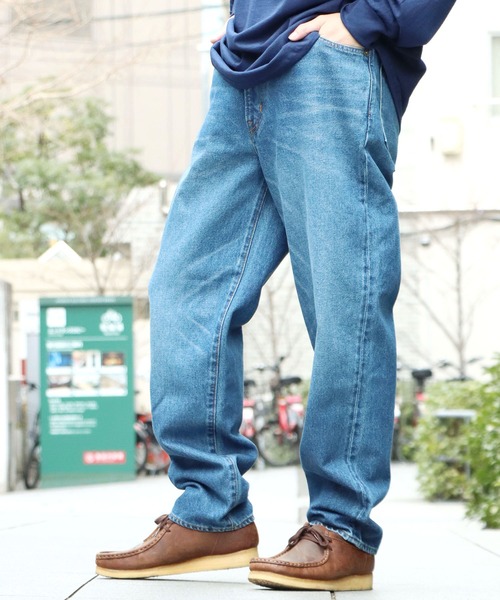 HARVESTY(ハーベスティ)の「HARVESTY/ハーベスティ 5ポケットデニムパンツ USED テーパード 美シルエット(デニムパンツ・レディース・ライトブルー・1/2)」の20枚目の写真
