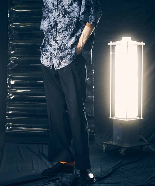 MAISON SPECIAL(メゾンスペシャル)の「《ユニセックスアイテム》ストレッチフレアパンツ【MAISON SPECIAL/メゾンスペシャル】(その他パンツ・メンズ・イエロー/ブラウン/ピンク/ラベンダー/ブルー/ブラック・1/2/0)」の2枚目の写真