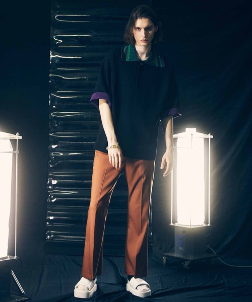 MAISON SPECIAL(メゾンスペシャル)の「《ユニセックスアイテム》ストレッチフレアパンツ【MAISON SPECIAL/メゾンスペシャル】(その他パンツ・メンズ・イエロー/ブラウン/ピンク/ラベンダー/ブルー/ブラック・1/2/0)」の19枚目の写真