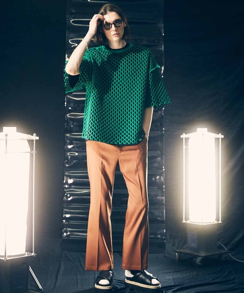 MAISON SPECIAL(メゾンスペシャル)の「《ユニセックスアイテム》ストレッチフレアパンツ【MAISON SPECIAL/メゾンスペシャル】(その他パンツ・メンズ・イエロー/ブラウン/ピンク/ラベンダー/ブルー/ブラック・1/2/0)」の21枚目の写真