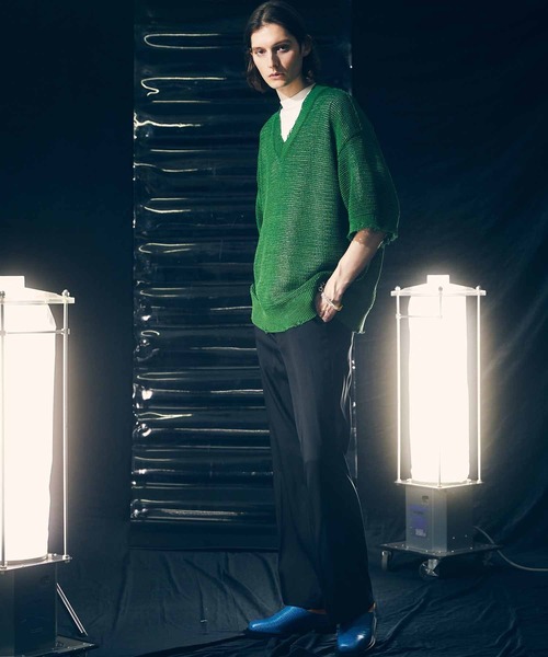 MAISON SPECIAL(メゾンスペシャル)の「《ユニセックスアイテム》ストレッチフレアパンツ【MAISON SPECIAL/メゾンスペシャル】(その他パンツ・メンズ・イエロー/ブラウン/ピンク/ラベンダー/ブルー/ブラック・1/2/0)」の17枚目の写真