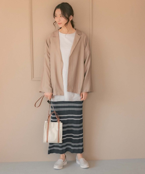 LEPSIM（レプシィム）の「UVポンチョハオリ　262361（その他アウター・レディース・ベージュ/チャコールグレー/オリーブ・FREE）」の5枚目の写真