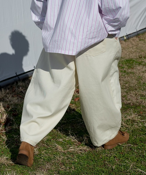 kutir（クティール）の「コットンバルーンパンツ（カーゴパンツ・メンズ・カーキ/サックスブルー/オレンジ/アイボリー・SMALL/MEDIUM/LARGE）」の9枚目の写真