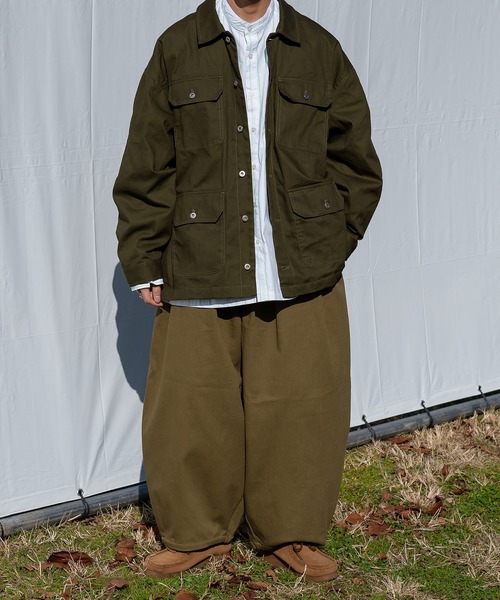 kutir（クティール）の「コットンバルーンパンツ（カーゴパンツ・メンズ・カーキ/サックスブルー/オレンジ/アイボリー・SMALL/MEDIUM/LARGE）」の12枚目の写真