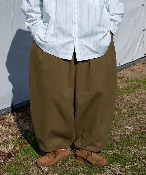 kutir（クティール）の「コットンバルーンパンツ（カーゴパンツ・メンズ・カーキ/サックスブルー/オレンジ/アイボリー・SMALL/MEDIUM/LARGE）」の16枚目の写真