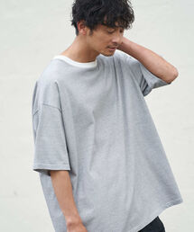B:MING by BEAMS | B:MING by BEAMS / ミジンボーダー クルーネックTシャツ(ビックフィット)(Tシャツ/カットソー)