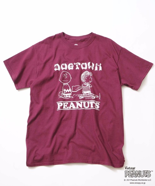 DOGTOWN(ドッグタウン)の「PEANUTS CHARLIE BROWN S/S T-SHIRTS/DOGTOWN( ドッグタウン)ピーナッツコラボ半袖Tシャツ(Tシャツ/カットソー・メンズ・ホワイト/ブラック/グレー/ライトグリーン/マルーン・MEDIUM/LARGE/X-LARGE/XX-LARGE)」の13枚目の写真