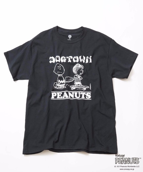 DOGTOWN(ドッグタウン)の「PEANUTS CHARLIE BROWN S/S T-SHIRTS/DOGTOWN( ドッグタウン)ピーナッツコラボ半袖Tシャツ(Tシャツ/カットソー・メンズ・ホワイト/ブラック/グレー/ライトグリーン/マルーン・MEDIUM/LARGE/X-LARGE/XX-LARGE)」の8枚目の写真