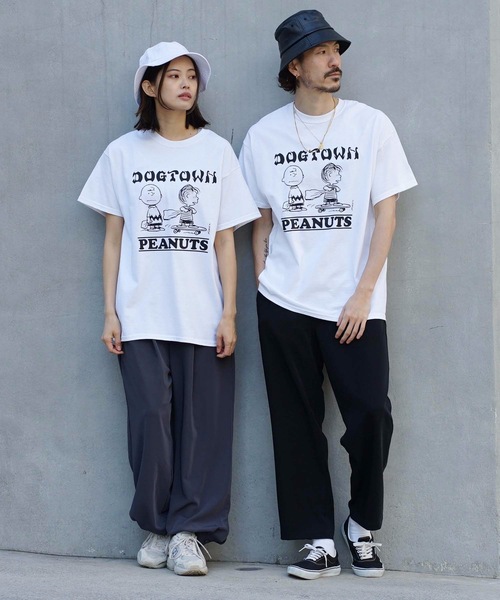 DOGTOWN(ドッグタウン)の「PEANUTS CHARLIE BROWN S/S T-SHIRTS/DOGTOWN( ドッグタウン)ピーナッツコラボ半袖Tシャツ(Tシャツ/カットソー・メンズ・ホワイト/ブラック/グレー/ライトグリーン/マルーン・MEDIUM/LARGE/X-LARGE/XX-LARGE)」の15枚目の写真