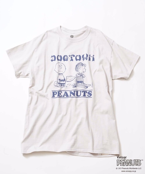 DOGTOWN(ドッグタウン)の「PEANUTS CHARLIE BROWN S/S T-SHIRTS/DOGTOWN( ドッグタウン)ピーナッツコラボ半袖Tシャツ(Tシャツ/カットソー・メンズ・ホワイト/ブラック/グレー/ライトグリーン/マルーン・MEDIUM/LARGE/X-LARGE/XX-LARGE)」の11枚目の写真