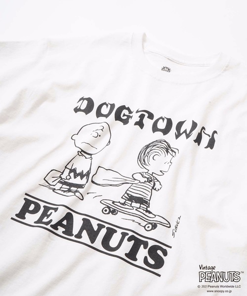 DOGTOWN(ドッグタウン)の「PEANUTS CHARLIE BROWN S/S T-SHIRTS/DOGTOWN( ドッグタウン)ピーナッツコラボ半袖Tシャツ(Tシャツ/カットソー・メンズ・ホワイト/ブラック/グレー/ライトグリーン/マルーン・MEDIUM/LARGE/X-LARGE/XX-LARGE)」の7枚目の写真