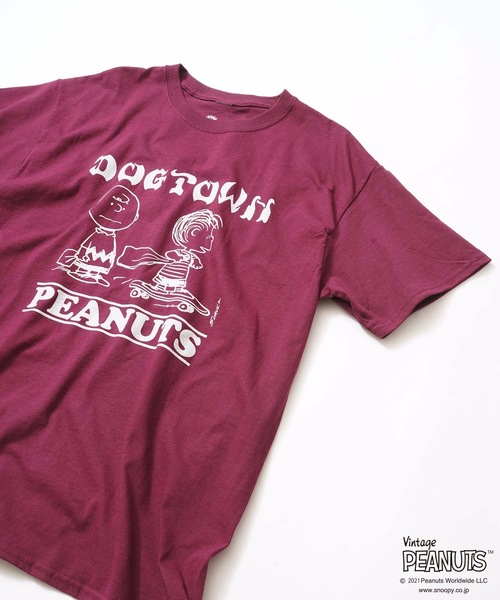 DOGTOWN(ドッグタウン)の「PEANUTS CHARLIE BROWN S/S T-SHIRTS/DOGTOWN( ドッグタウン)ピーナッツコラボ半袖Tシャツ(Tシャツ/カットソー・メンズ・ホワイト/ブラック/グレー/ライトグリーン/マルーン・MEDIUM/LARGE/X-LARGE/XX-LARGE)」の22枚目の写真