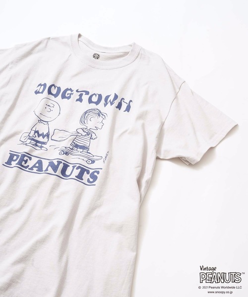 DOGTOWN(ドッグタウン)の「PEANUTS CHARLIE BROWN S/S T-SHIRTS/DOGTOWN( ドッグタウン)ピーナッツコラボ半袖Tシャツ(Tシャツ/カットソー・メンズ・ホワイト/ブラック/グレー/ライトグリーン/マルーン・MEDIUM/LARGE/X-LARGE/XX-LARGE)」の19枚目の写真