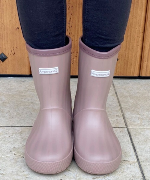 Ampersand（アンパサンド）の「Ampersand/アンパサンド プレーンカラーレインシューズ 長靴（レインシューズ・キッズ・カーキ/ブルー/グレー/ラベンダー/キャメル・19/18/20）」の7枚目の写真