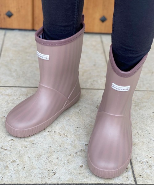 Ampersand（アンパサンド）の「Ampersand/アンパサンド プレーンカラーレインシューズ 長靴（レインシューズ・キッズ・カーキ/ブルー/グレー/ラベンダー/キャメル・19/18/20）」の8枚目の写真