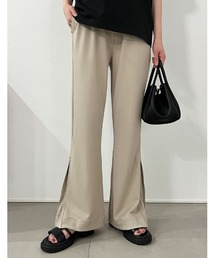 Re:EDIT | [低身長/高身長サイズ有][イージーケア]サイドボックスタックポンチフレアパンツ(その他パンツ)