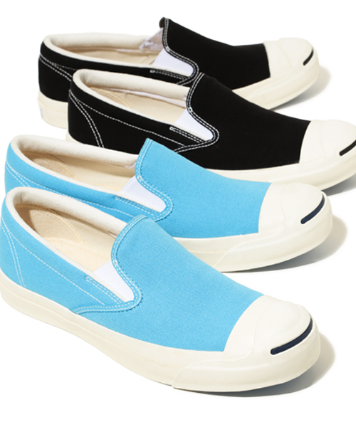 CONVERSE（コンバース）の「◎CONVERSE×BEAMS BOY / 別注 ジャックパーセル スリッポン 15SS（スニーカー・レディース・ブラック/サックスブルー・4/5/4h/5h）」の16枚目の写真