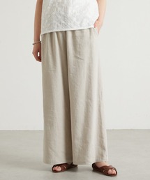 BEARDSLEY | ウエストリブリネンストレッチパンツ(その他パンツ)