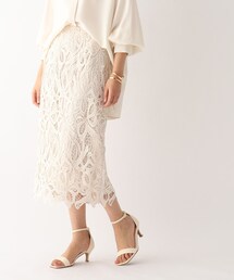 OPAQUE.CLIP | ケミカルレース タイトスカート(スカート)