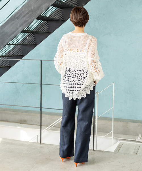 フレンチリネンストレートパンツ（その他パンツ）｜IENA（イエナ）の