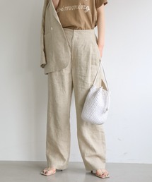 IENA | フレンチリネンストレートパンツ(その他パンツ)