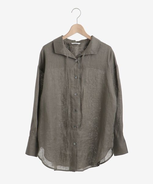 le.coeur blanc（ルクールブラン）の「le lin zephyr オープンカラーシャツ（シャツ/ブラウス・レディース・オフホワイト/イエロー/カーキオリーブ・38）」の18枚目の写真