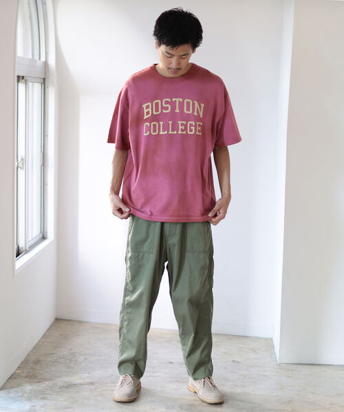 BEAMS（ビームス）の「BEAMS / カレッジ ルーズフィット Tシャツ（Tシャツ/カットソー・メンズ・バーガンディー/イエロー・XL/M/S/L）」の6枚目の写真