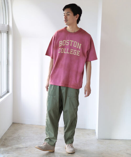 BEAMS（ビームス）の「BEAMS / カレッジ ルーズフィット Tシャツ（Tシャツ/カットソー・メンズ・バーガンディー/イエロー・XL/M/S/L）」の7枚目の写真