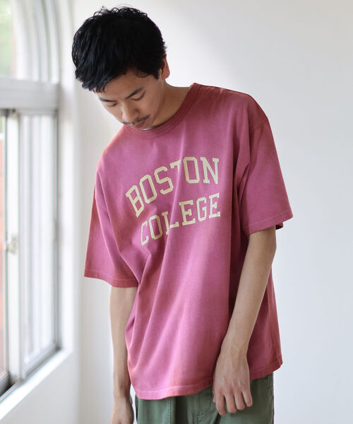 BEAMS（ビームス）の「BEAMS / カレッジ ルーズフィット Tシャツ（Tシャツ/カットソー・メンズ・バーガンディー/イエロー・XL/M/S/L）」の8枚目の写真