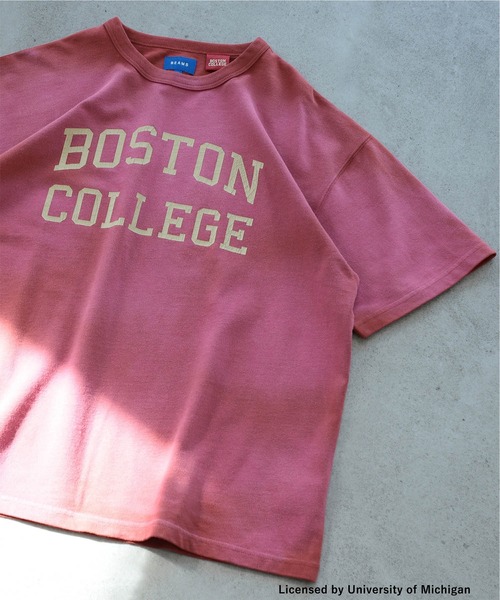 BEAMS（ビームス）の「BEAMS / カレッジ ルーズフィット Tシャツ（Tシャツ/カットソー・メンズ・バーガンディー/イエロー・XL/M/S/L）」の2枚目の写真