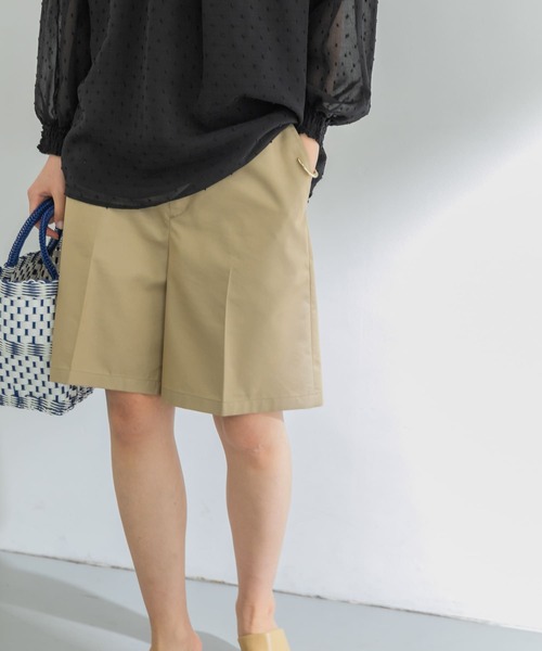 URBAN RESEARCH(アーバンリサーチ)の「シャンブレー撥水ショートパンツ(その他パンツ・レディース・カーキ/ベージュ・38/36)」の5枚目の写真