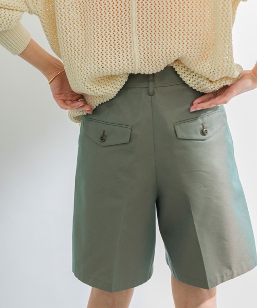 URBAN RESEARCH(アーバンリサーチ)の「シャンブレー撥水ショートパンツ(その他パンツ・レディース・カーキ/ベージュ・38/36)」の12枚目の写真