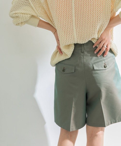 URBAN RESEARCH(アーバンリサーチ)の「シャンブレー撥水ショートパンツ(その他パンツ・レディース・カーキ/ベージュ・38/36)」の16枚目の写真