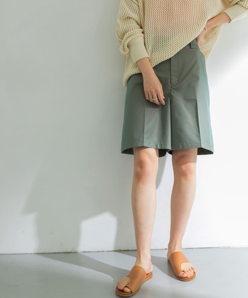 URBAN RESEARCH(アーバンリサーチ)の「シャンブレー撥水ショートパンツ(その他パンツ・レディース・カーキ/ベージュ・38/36)」の17枚目の写真