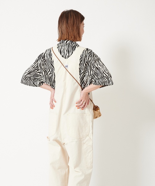 U by SPICK&SPAN SELECT(ユーバイスピックアンドスパンセレクト)の「【SELENAHELIOS/セレナヘリオス】 別注アニマルプリントシャツ(シャツ/ブラウス・レディース・ブラック/オレンジ・FREE)」の5枚目の写真